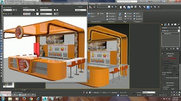 Tutorial on modeling and texturing a food stall in 3dsmax.(Part 3)