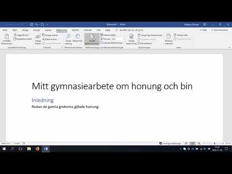 Hur man använder referenshanteringen i Word (Windows)