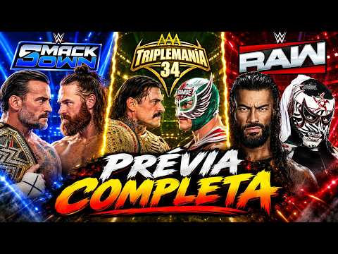 UM FIM DE SEMANA INSANO NA WWE - PRÉVIA COMPLETA DA AAA TRIPLEMANIA E ÚLTIMAS NOTÍCIAS