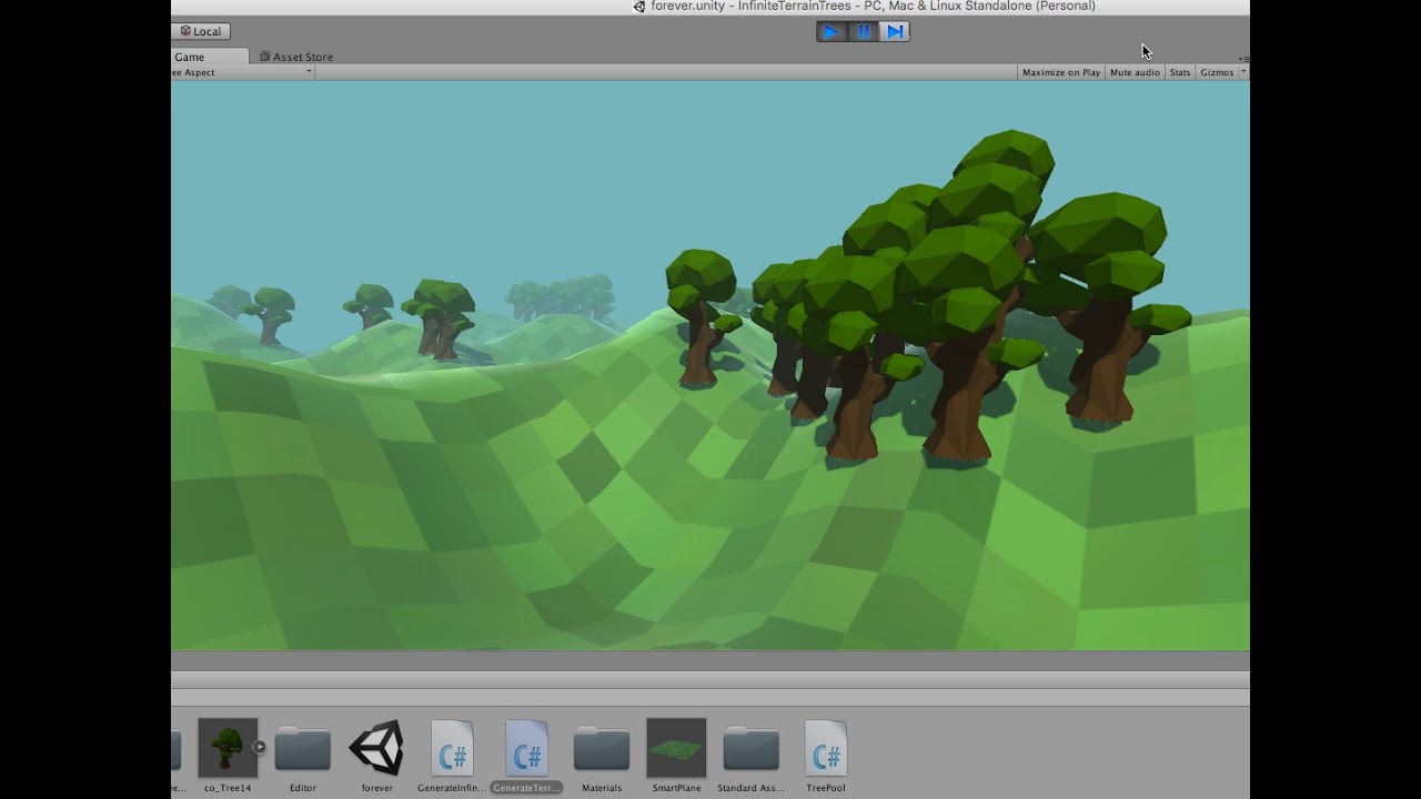 3ds Infinite Trees for Infinite Terrains