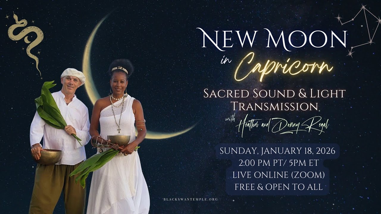 Capricorn New Moon Sacred Sound & Reiki Light Ceremony | January 18, 2026.