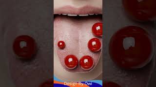 Human 👅Tongue Has 10,000 Taste Buds Shocking Facts | 4K Medical Animation #HumanTongue #shorts