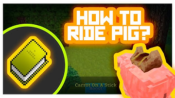 AdventureCraft #GameTutorials - How to ride? (pig riding)