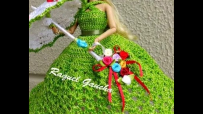 Luty Artes Crochet: Roupas de bonecas de crochê  Вязание крючком свадебные  платья, Выкройка одежды для куклы, Одежда для куклы