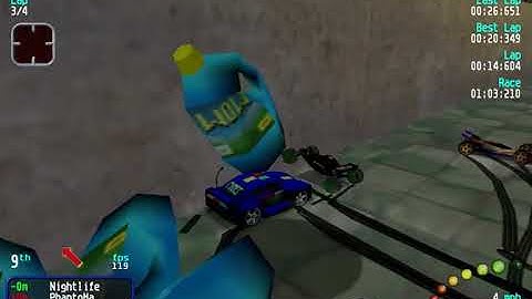 Re-Volt Custom Track Factory by Wichilie, 16 Cars 4 Laps & Pickups!