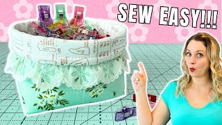 DIY Fabric Bowl That Organizes Your Sewing Clips!