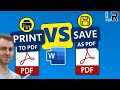 Save As PDF vs Print to PDF | Which is Better?