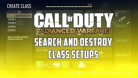 Best Search and Destroy Class Setups