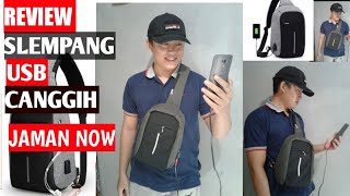 Tas selempang Pria Waterproof, Tas Selempang Import ! Tas Selempang Praktis, Fungsional & Stylish !