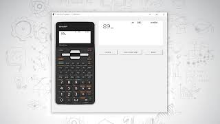 Sharp EL-W535SA Scientific Calculator basics screenshot 4