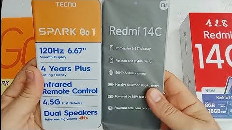 Tecno Spark Go1 vs Xiaomi Redmi 14c : speed test