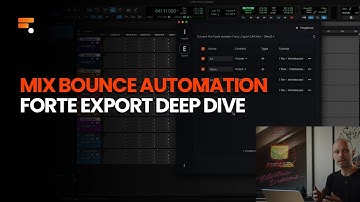 Mix Bounce Automation - Forte Export for Pro Tools