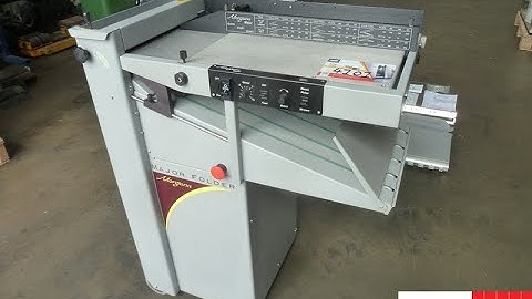 Morgana Major Folder   paper folding and perforating machine   Gab Supplies Ltd   2014