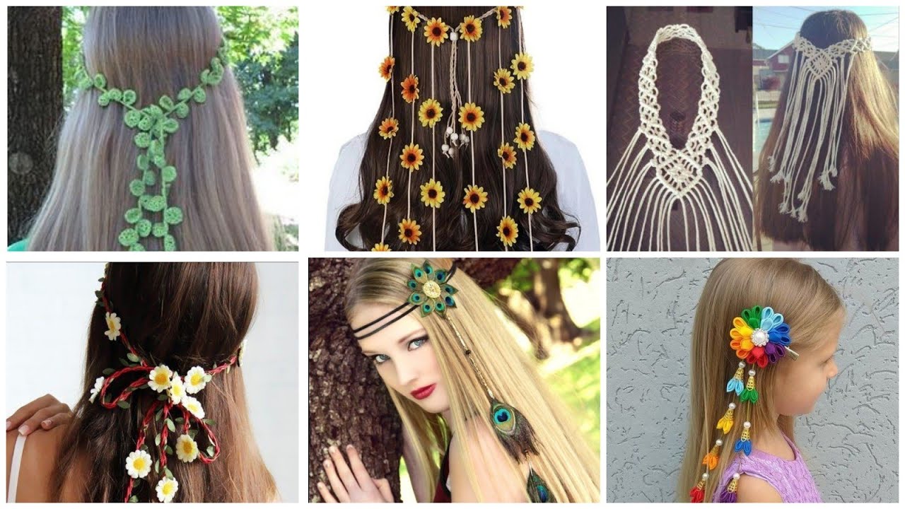 Very Unique and Crochet hair pins/Handmade hair Accessories