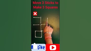 Match Stick Tricks | Make Square | Puzzle #viral #shorts #creative #youtube #video