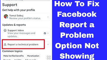 How To Fix Facebook Report a Problem Option Not Showing | Report a Problem Option Missing Facebook