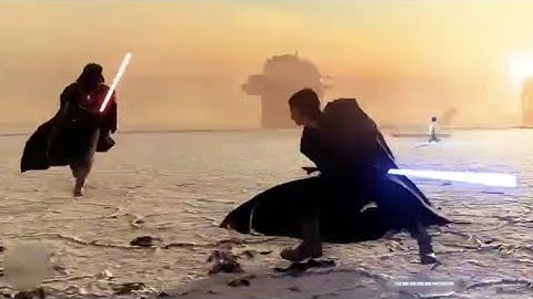Battlefront 2 1v1 Duels: Anakin Overpowers Darth Vader