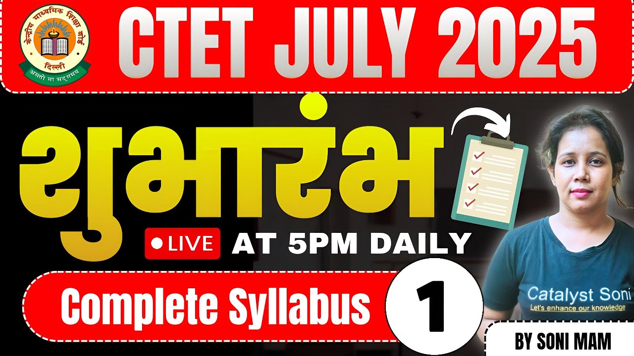 CTET Syllabus 2025 | CTET Paper 1 & 2 Syllabus 2025 | CTET 2025 ...