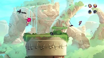 Brawlhalla 2v2    Petra and Wu Shang vs King Knight (Sir Roland) and Volkov