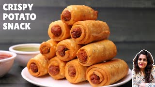 Potato Roll Samosa | Aloo Samosa Recipe | Easy Potato Snack by Aarti Madan 2,491 views 1 month ago 7 minutes, 3 seconds