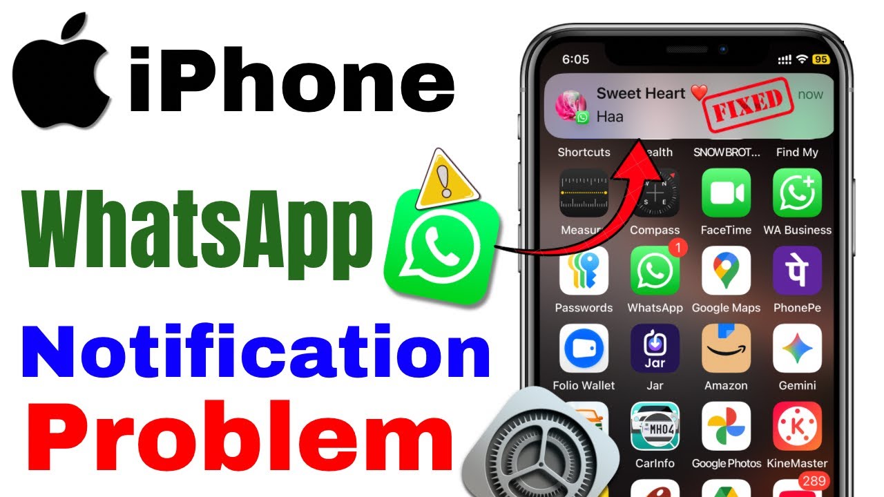 How To Fix WhatsApp Notifications On iPhone | iPhone Me WhatsApp Notification Problem