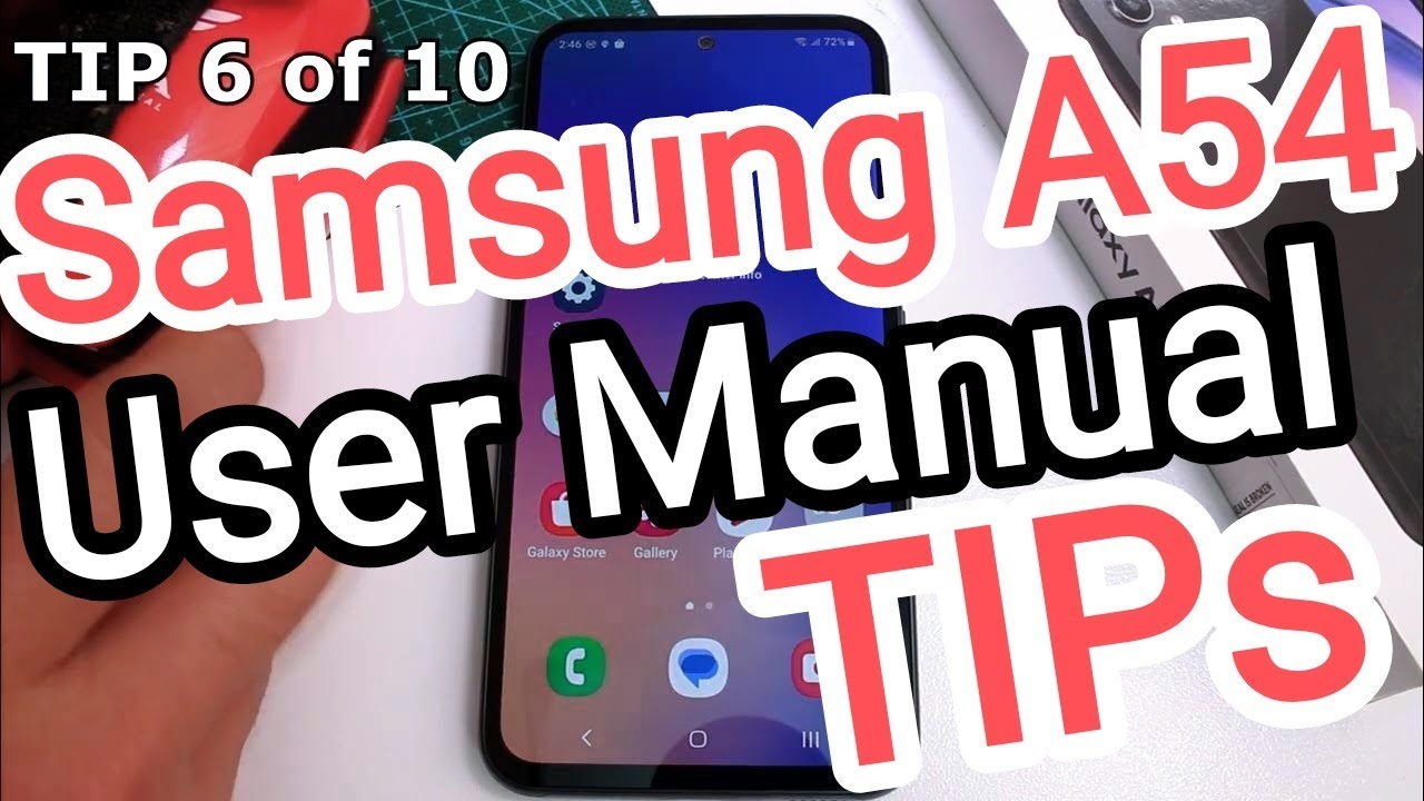Samsung A54 5G TIPS user manual of Basic Configuration Tricks How to ...