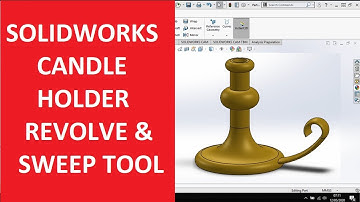 SOLIDWORKS CANDLE HOLDER | SWEEP AND REVOLVE TOOL | BEGINNER TUTORIAL!!!