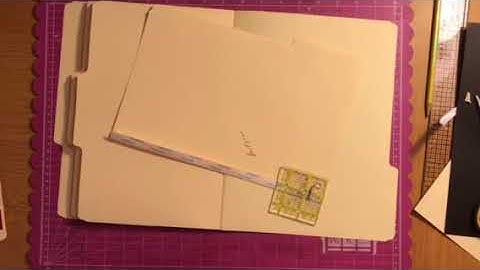 How to make a Christmas file folder album - Part 3