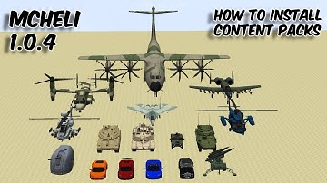 How to Install "MCHeli 1.0.4 & Content Packs" in 2021 || How to install Content Packs for MCHeli