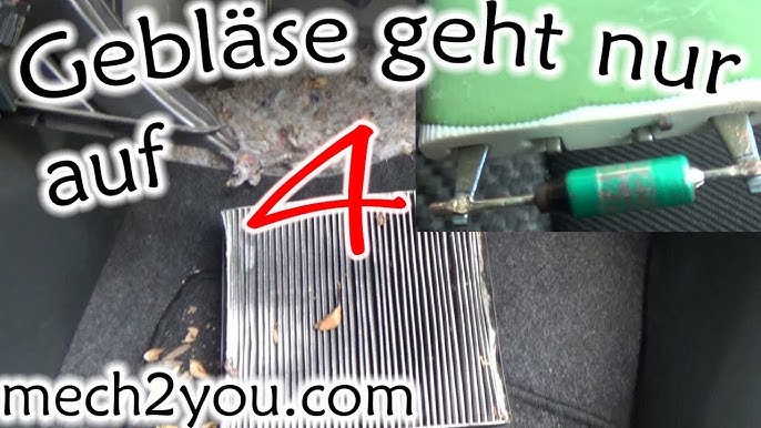 Gebläse geht nur auf Stufe 4 Gebläsewiderstand !