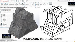 SOLIDWORK TUTORIAL NO #36. #solidworkbeginnersexercise