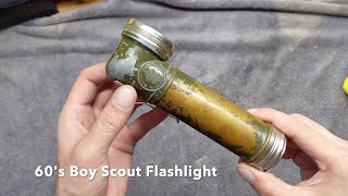 Vintage Boy Scout Flashlight restoration
