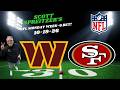 NFL Picks - Washington Commanders vs San Francisco 49ers Prediction, 10/19/2026 Week 6 NFL