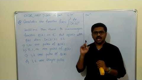 CSIR NET Mathematics||June 2016|| Meromorphic function