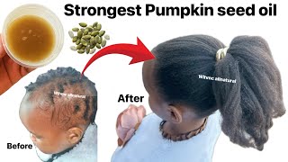 Pumping Seed Oil for hair growth. Strongest Pumpkin Seed oil for Pattern Baldness
