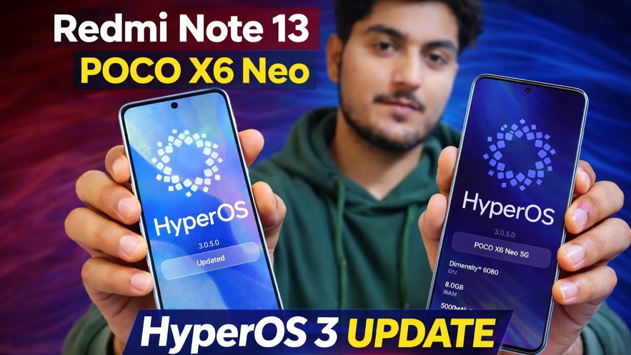 REDMI NOTE 13 & poco X6 Neo 5G HyperOs 3.0.5.0 stable update | Redmi Note 13 series india update 