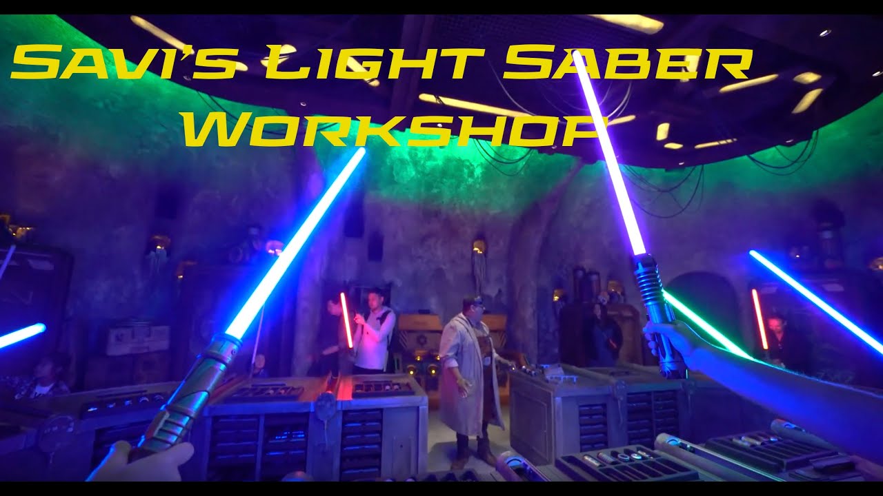 Savi's Light Saber at Star Wars Galaxy's Edge Disneyland FULL