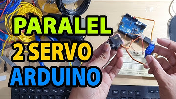 Cara Paralel dua servo arduino