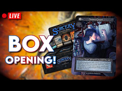 LIVE Opening Alpha Sorcery: Contested Realm Boxes!