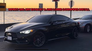 Infiniti Q60 Ark Grip Exhaust And AMS Lower Downpipes Install