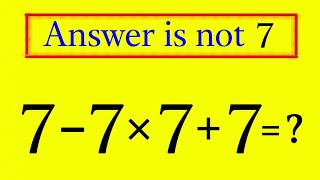 95% People Get This Simple Math Question WRONG!!
