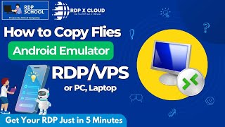 How to copy files to Emulator ( Bluestacks ) in RDP/VPS or PC & Laptop by RDP School ( RDP X Cloud )