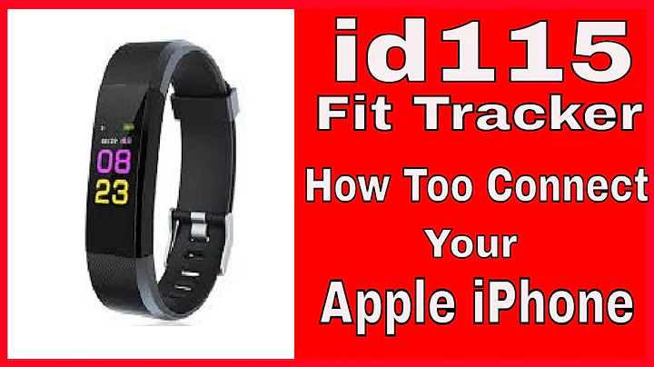 ID115 Plus-Smart Bracelet-How to connect it to your Apple iPhone