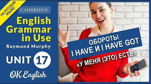 Unit 17 Разница между have и have got - "иметь", "владеть" (OLD)