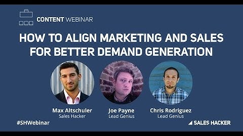 How to Align Marketing and Sales for Better Demand Generation