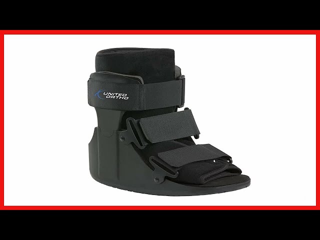 United Ortho Short Cam Walker Fracture Boot, Medium, Black,USA14015 