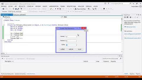 SUMA DE DOS NÚMEROS EN VISUAL BASIC...COMPLETAMENTE VALIDADO