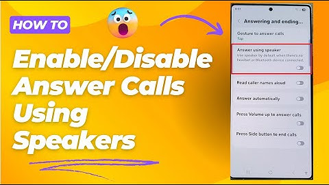 📞 How to Enable/Disable Answer Calls Using Speakers on Galaxy S25/S25+/Ultra 🎶
