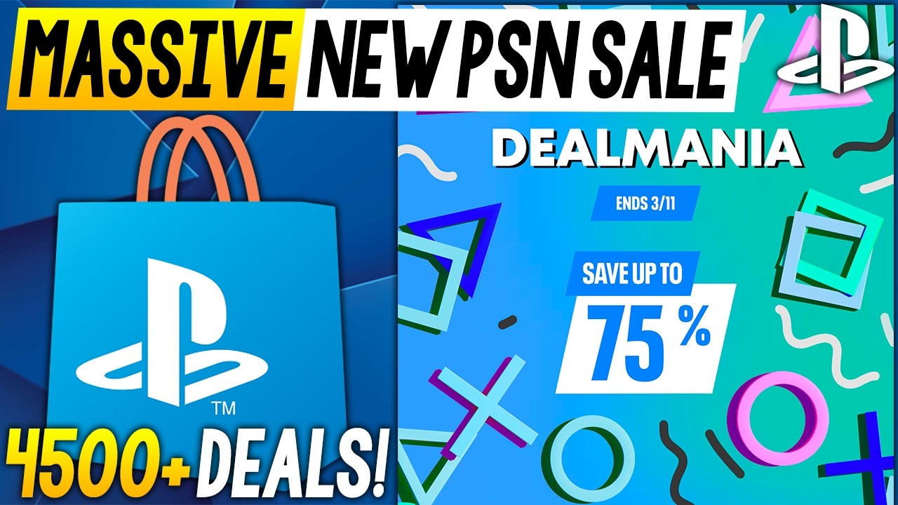 GIGANTIC NEW PSN SALE LIVE NOW! PSN DEALMANIA Sale 2026 - 4500+ Deals (NEW PlayStation Game Deals)