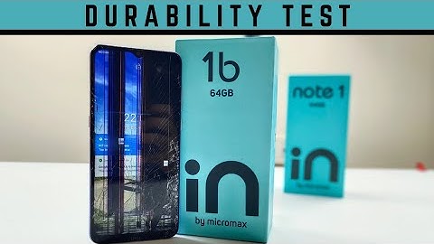 Micromax IN 1b Durability Test | SCRATCH WATER BEND DROP | Gupta Information Systems